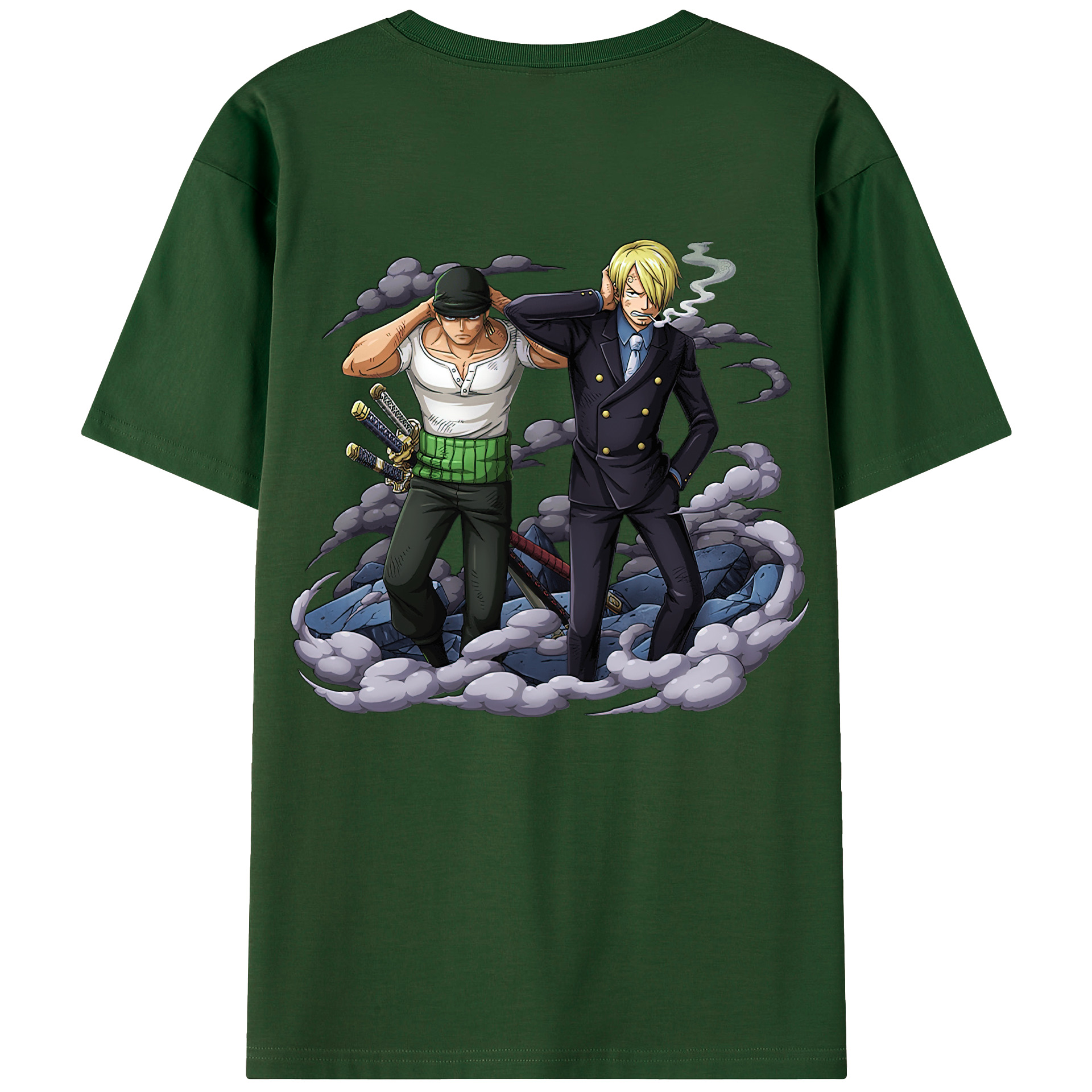ワンピース サンジ ONE PIECE Sanji 綿100％半袖Tシャツ（背面プリント）